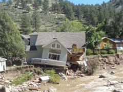 Colorado Flood, Washed out foundation